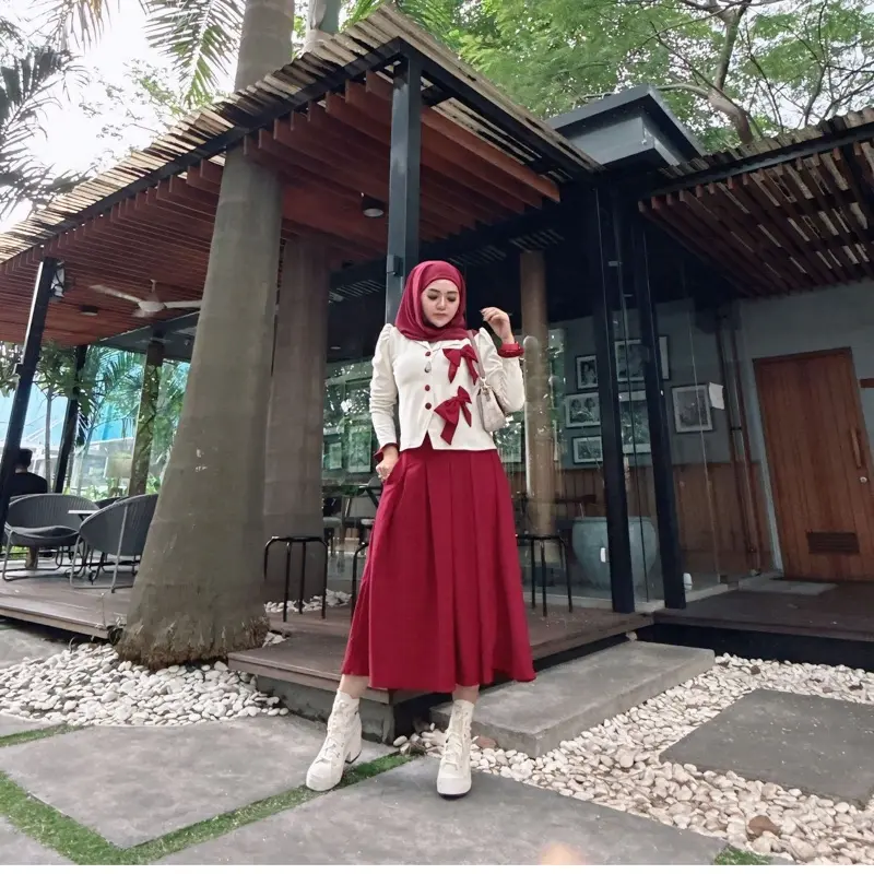 Oneset Renita Knit Blazer Pita Mewah Kekinian Trendy 7