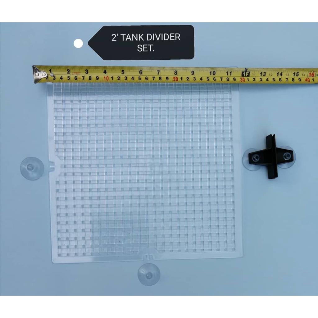 2 feet Aquarium Fish Tank Divider Separator 29cm x 29cm [S] 2feet 2 Kaki 2Kaki Akuarium Ikan