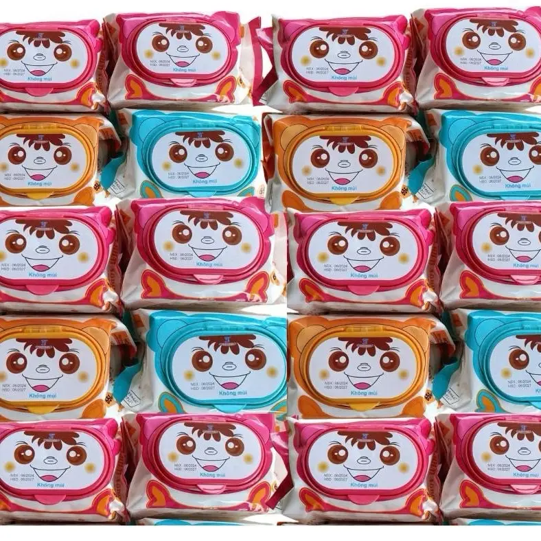 Combo 10 Gói Khăn Ướt AnMy Baby- Vải Dày-Không Mùi-Tiết Kiệm-An Toàn-Tiện Lợi-Cân Nặng 300gr->400gr