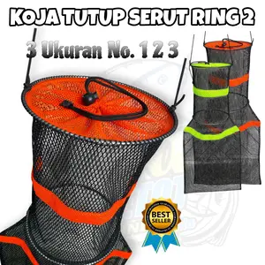 Koja ikan - Keramba ikan - Wadah ikan hasil mancing - Jaring ikan - Koja ikan tutup serut 2 Ring