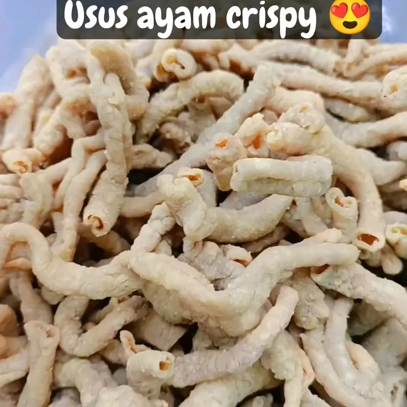 1KG Kripik Usus Ayam Crispy Original, 1kg - Asin Snack Food 2