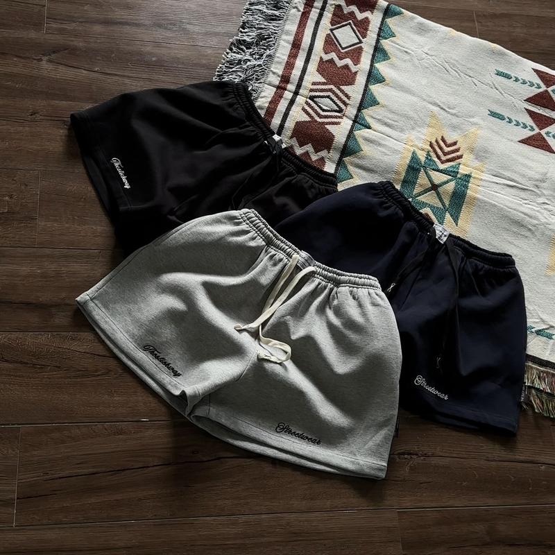 [ New Arrival ] Quần Short Nỉ Premium ống rộng  100% cotton form trên gối - Thêu " Theslickway"- Local Brand THE SLICK WAY UNISEX