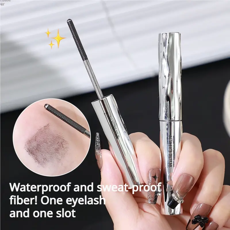 Mascara Nối Dài, Ba Chiều 3D, Không Thấm Nước, Lâu Trôi, Uốn Cong, Không Nhòe, Tạo Hình, Ống Thép Tự Nhiên, Lớp Nền Lông Mi, Mỹ Phẩm Sơn lông mi Trang Điểm Cosmetic Nữ Women 3