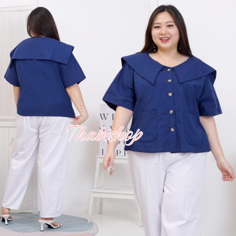 THABISHOP / BLOUSE TIMY / BLOUSE / BLOUSE KOREAN STYLE JUMBO / ATASAN / BAJU JUMBO / BAJU ATASAN / BAJU LEBARAN / OOTD 6