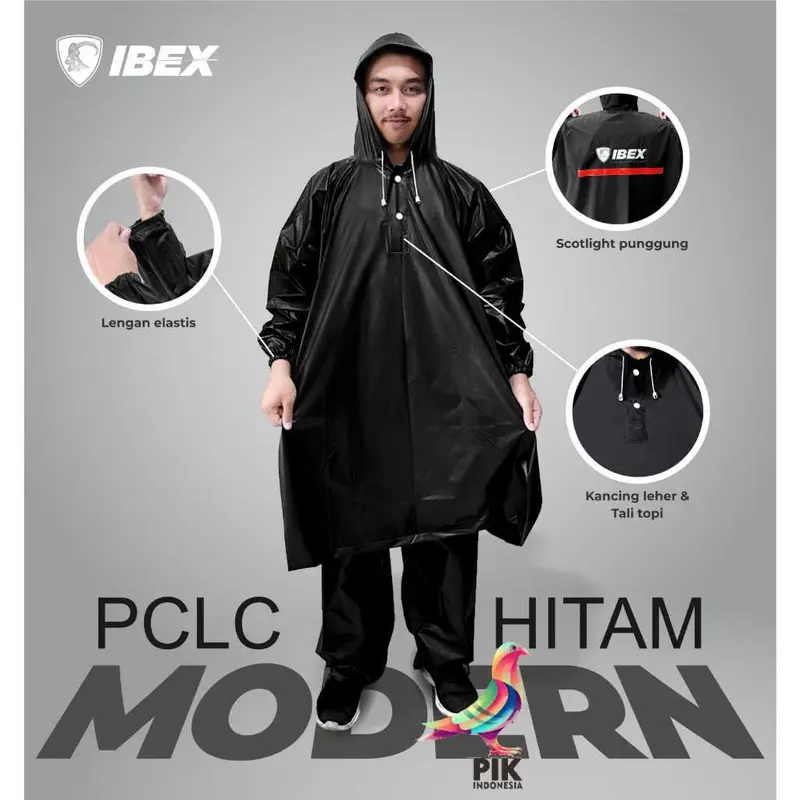 Jas Hujan Atasan dan Celana MODERN - IBEX 1