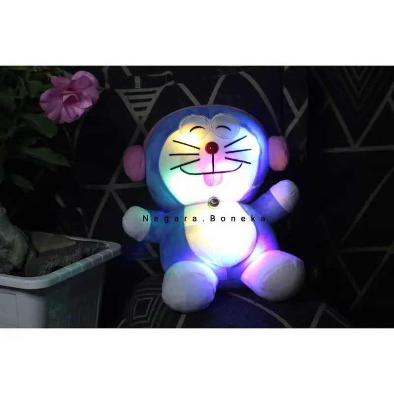 Boneka Doraemon LED Headsheat Pink Lucu dan Imut Kualitas Tinggi 1
