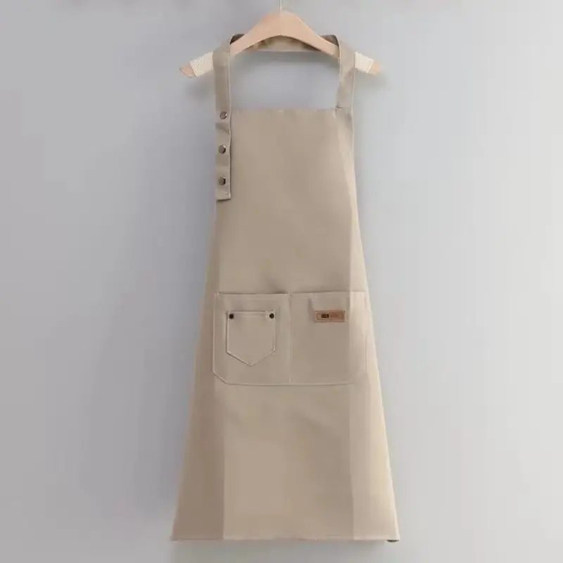 Apron Waterproof Celemek Anti Air Untuk Kerja Pria dan Wanita Barista Hitam 2