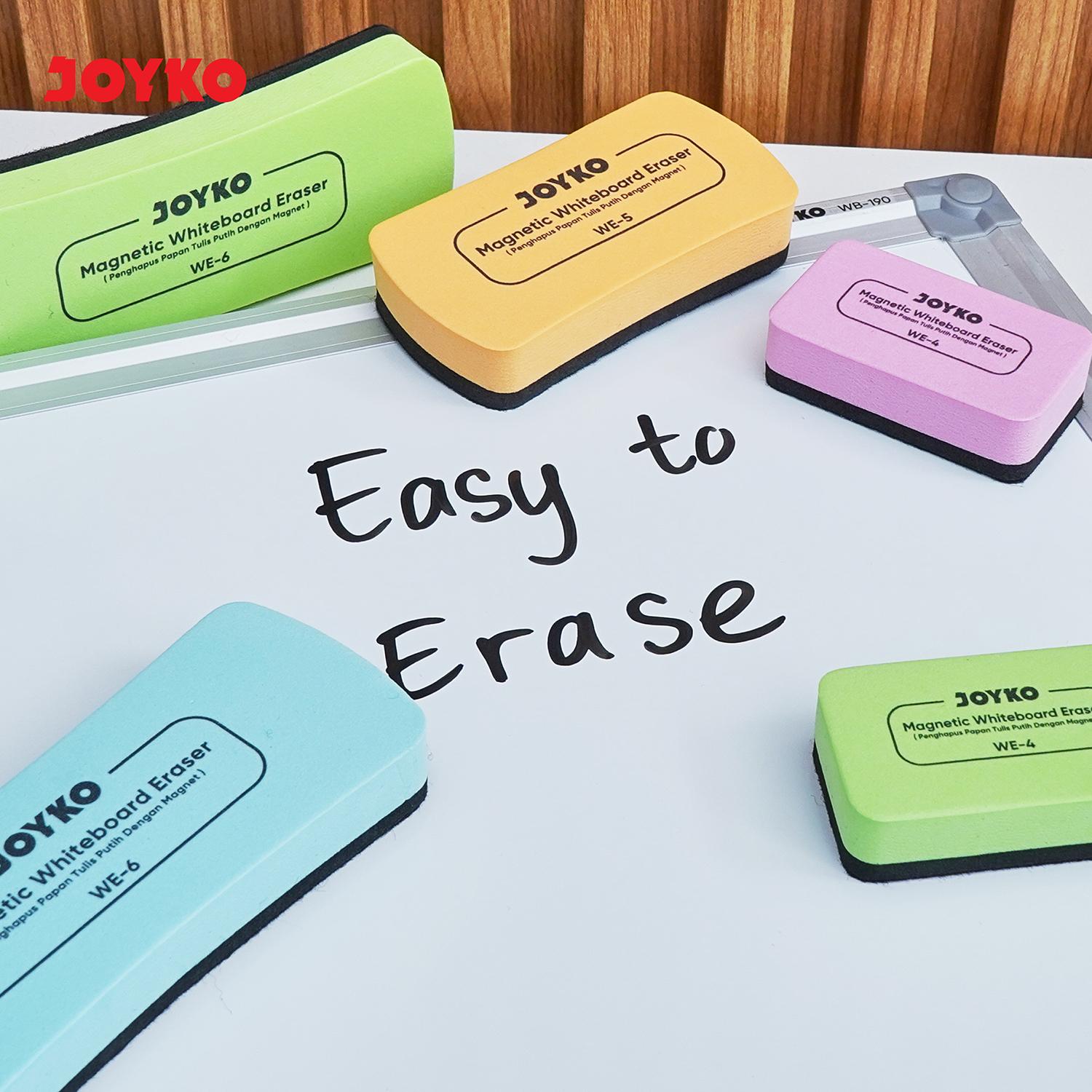 JOYKO Penghapus Papan Tulis Putih Dengan Magnet Magnetic Whiteboard Eraser WE-4~6 JOYKO Penghapus Papan Tulis Putih Dengan Magnet Magnetic Whiteboard Eraser WE-4~6