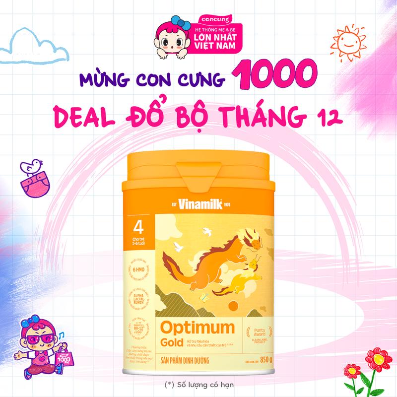  Sữa Vinamilk Optimum Gold 4 850g  2-6 tuổi  