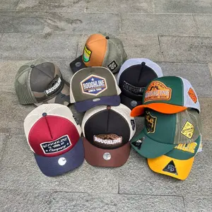 Topi Jaring trucker lidah pendek roughline 3D premium