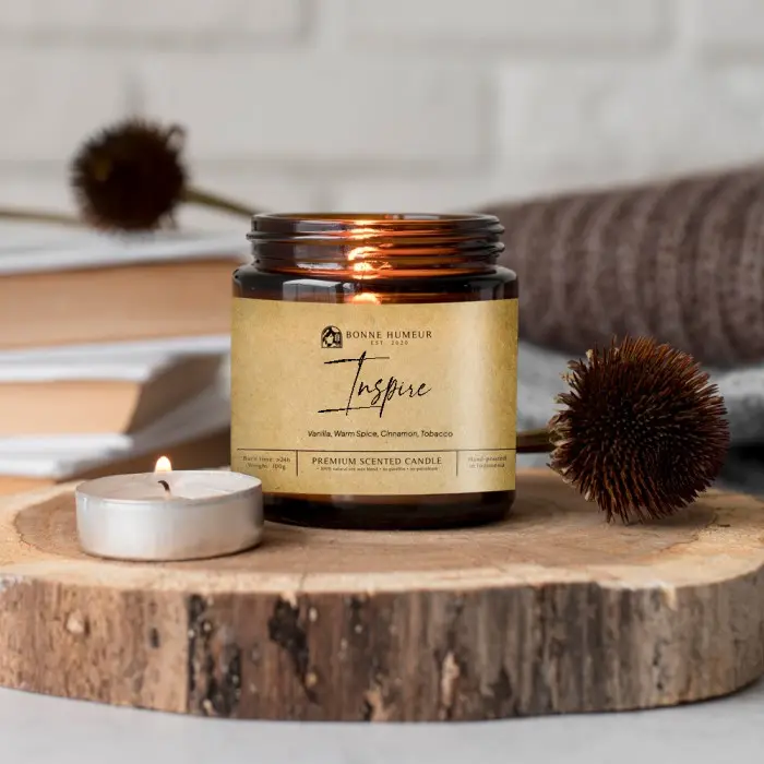 Bonne Humeur Inspire Aromatherapy Scented Candle lilin aroma terapi