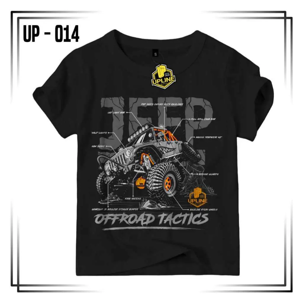 BAJU ANAK LAKI LAKI TERLARIS JEEP SERIES || KAOS ANAK LAKI LAKI 1-10 TAHUN (COD)