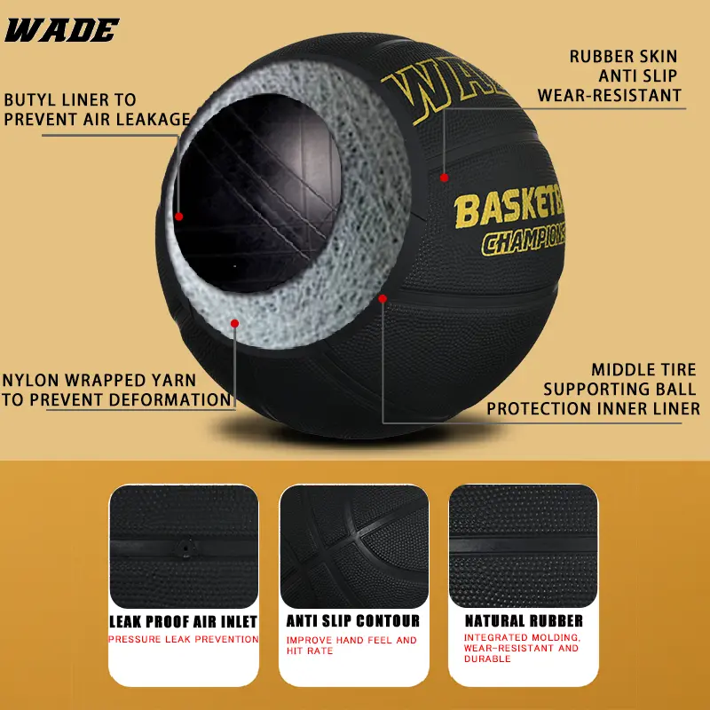 Ballon De Basket Spalding Sketch Jump Ball Taille 7 - Noir