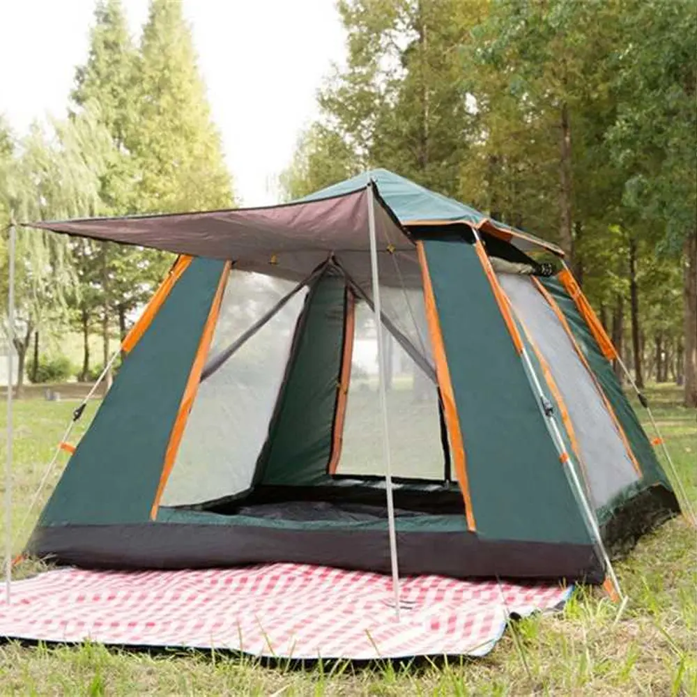 COD WolFAce Tenda Camping Lipat Otomatis Quick Open Rain Proof 3-4 Person - SMF828 Terbaru Hujan Outdoor