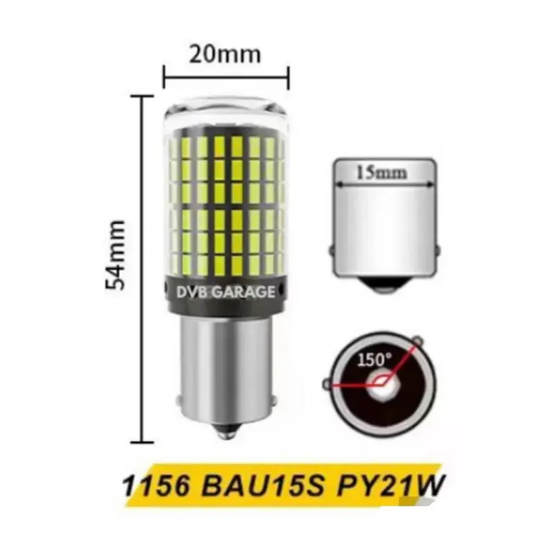 LAMPU LED SEIN 1156 CANBUS / NO HYPER FLASH / BA15S / BAU15S 144 SMD PCS Bayonet 4