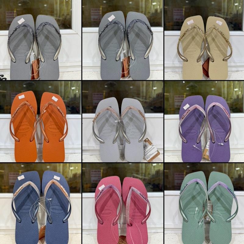 DÉP NỮ HAVAIANAS KIM TUYẾN ĐẾ VUÔNG TRƠN NHÀ THIÊN TRANG . CAO SU . NGOÀI TRỜI . DU LỊCH . ĐI CHƠI . DẠO PHỐ . ĐI BIỂN . ĐI DẠO