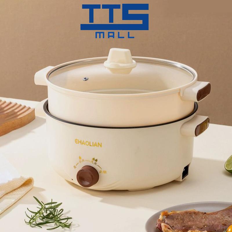 5L Electric Non Stick Ceramic Portable Mini Rice Cooker Periuk Nasi Multicooker Steamer Marble Heater