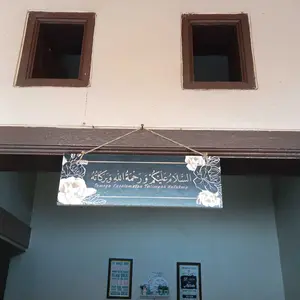 Hiasan Dinding Assalamualaikum Kitchen Toilet Gantungan Pintu Aesthetic papan  nama kelas