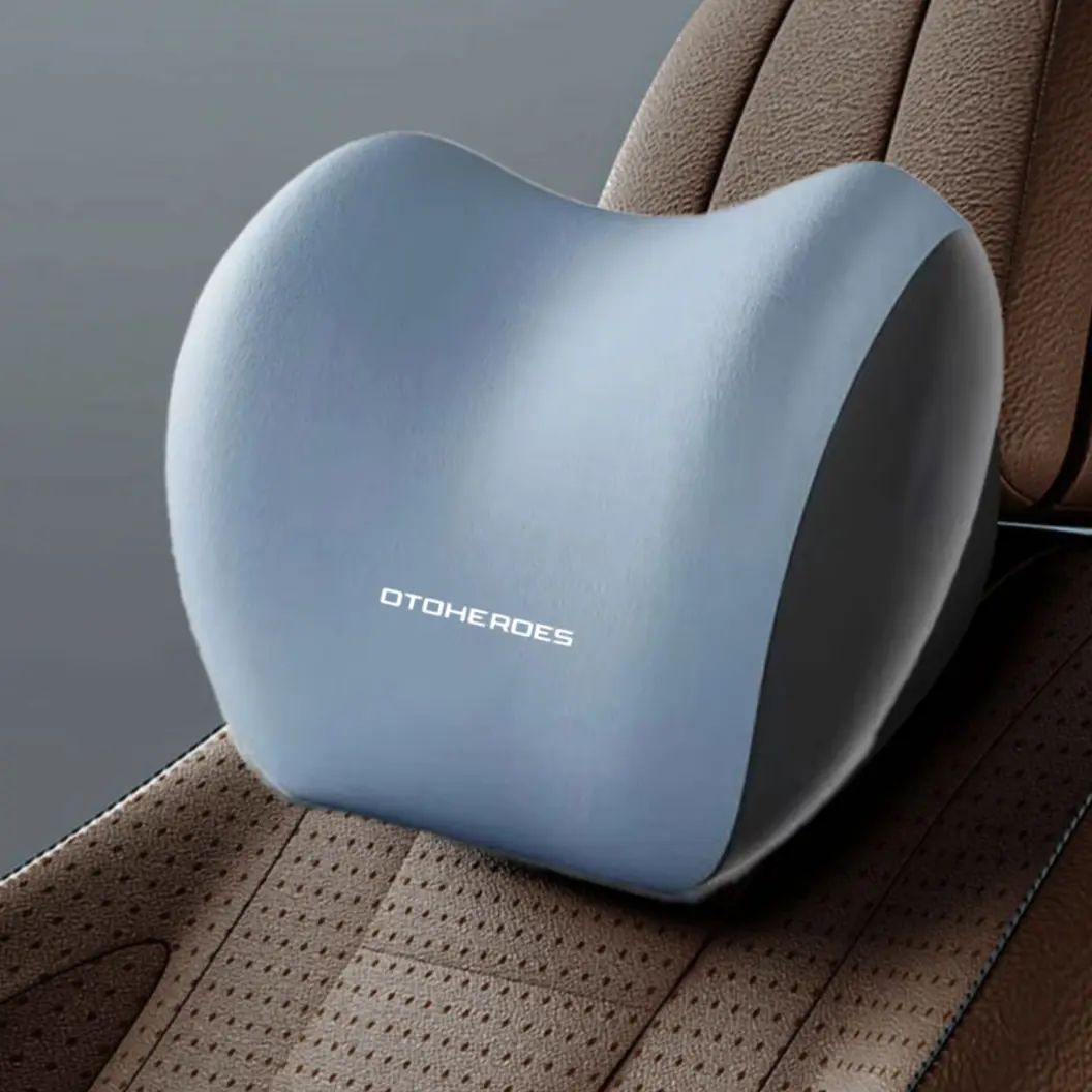 PROMO OTOHEROES Bantal Leher Mobil Ergonomis Memory Foam Car Headrest Pillow - AW-30