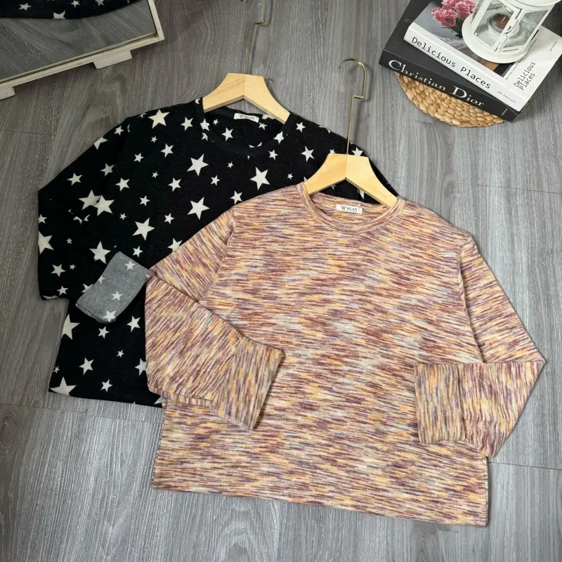 kaos lengan panjang motif wanita 2