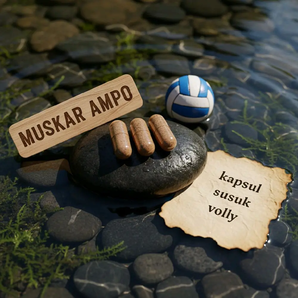 Muskar Ampo Kapsul Volly untuk Dukung Loncatan & Smash Lebih Bertenaga Susuk Volly Suplemen Olahraga