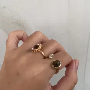 [Letyne] Cincin gaya kencan unik bentuk ular batu mata harimau warna ambar A504