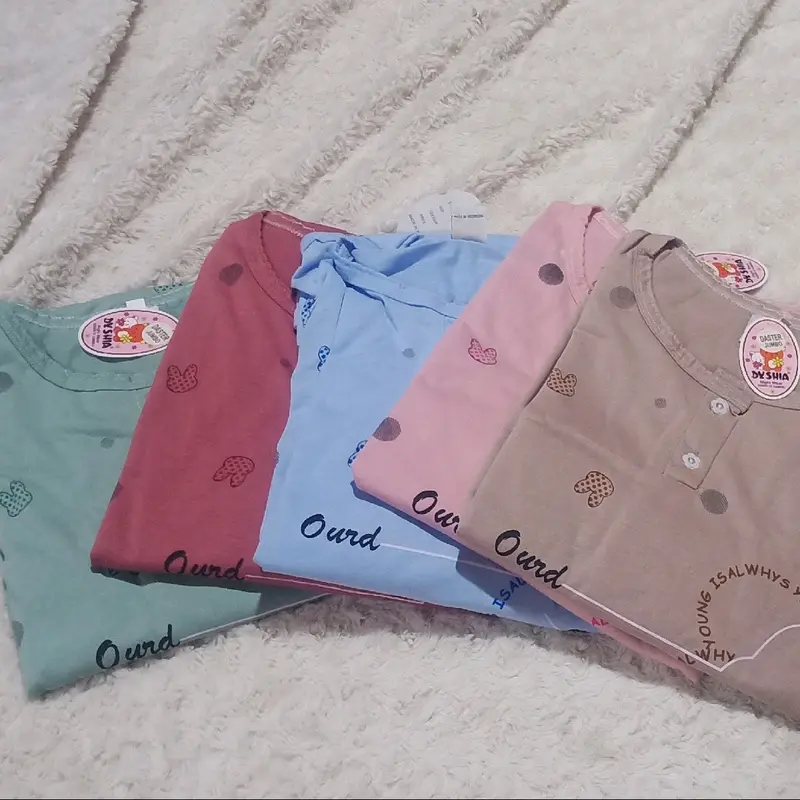 Paket 3 pcs daster '( DASTER DHISIA JUMBO WARNA MUDA )' Murah Meriah Kualitas Oke Busui Kaos Kancing Bumil Wanita 3