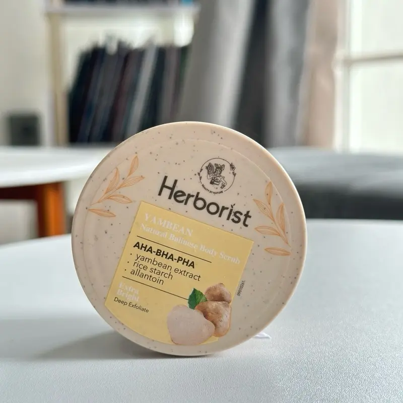 Lulur Herborist all varian 100g Mencerahkan kulit NEW! Herborist Natural Balinese Body Scrub Pha Exfoliating Mandi Tubuh Niacinamide Pencerah Perawatan Glycolic Kotoran 3