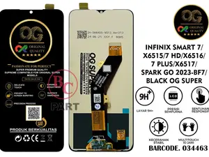 LCD TOUCHSCREEN COMPATIBLE FOR INFINIX SMART 7 / 7 HD / HOT 30I / ITEL A60 / A60S / A70 / A50 / P40 / P55 5G / S23 / SPARK GO 2023 FULLSET ORIGINAL OG SUPER