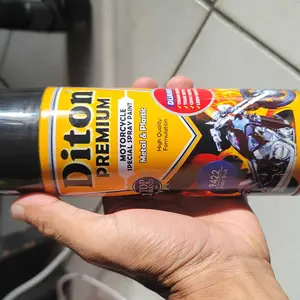 C. Pilok Pilox Diton Premium 400cc magnesium 9817 alu silver 9613 silver grey 9815 soprty tosca 9164 candytone black 9304 candy tone orange 9305 lembayung violet 9200 Xira Car Paint Semprot