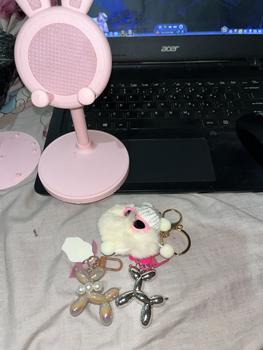 Product Review of Gantungan Kunci Anjing Balon Cinta Gantungan Kunci Pasangan Liontin Tas DIY Liontin Gadis Keren Gelap from u**e 0