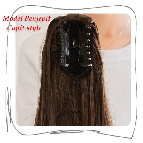 Ponytail Jedai  Korea Curly Ekstensi VC Black 4