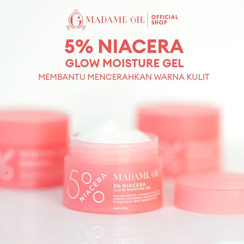 [DOKTIF APPROVED] [SPECIAL CREATOR] Madame Gie 5% Niacera Glow Moisture Gel - Skincare Pelembab dan Pencerah Wajah 3