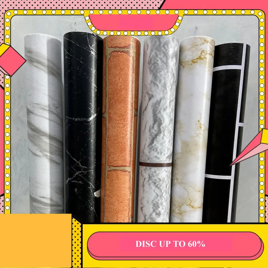 Wallpaper stiker dapur premium anti minyak dan anti air motif batu bata