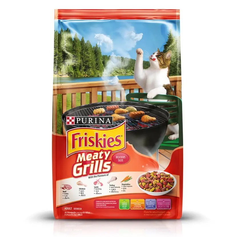 (2 Packs) Friskies Springsteen Meaty Grills Dry Food 2.5kg