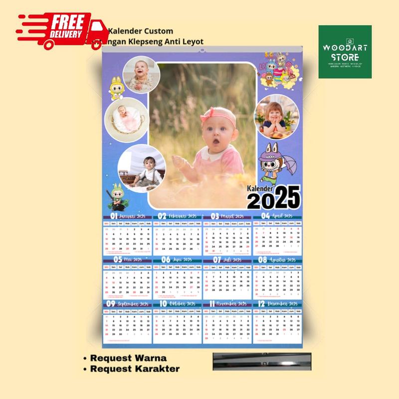 KALENDER CUSTOM FOTO 2025 PAKAI FOTO SENDIRI 3