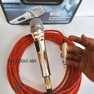 Mikrofon SH N609 dengan Kabel 10 Meter Body Full Besi untuk Performa Suara Terbaik dan Rekaman Audio Fleksibel