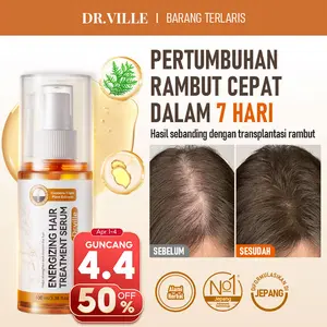 【HALAL&BPOM】Dr. Ville Serum Rambut Esens Minyak Perawatan Rambut Perawatan Folikel Bahan Alami Herbal Menutrisi Kulit Kepala 100ml