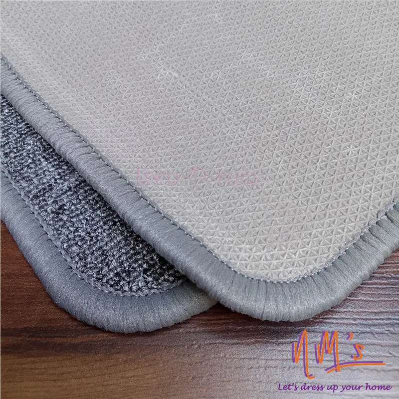 Karpet Konten Tren-D-rugs Karpet Polos Lantai Ruang Tamu Tidur Permadani Minimalis Anti slip 100 cm x 150 cm - Nms Karet 3