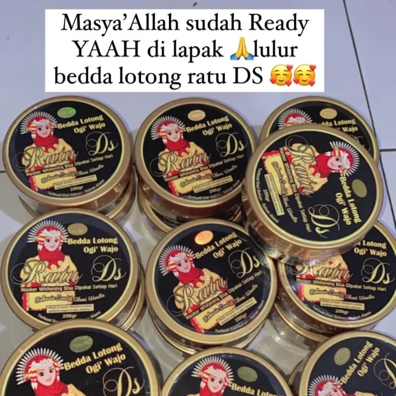 LULUR BEDDA LOTONG Ogi' Wajo Ratu DS - Lulur Viral (BPOM) Mencerahkan kulit ORI Tubuh Memudarkan 4