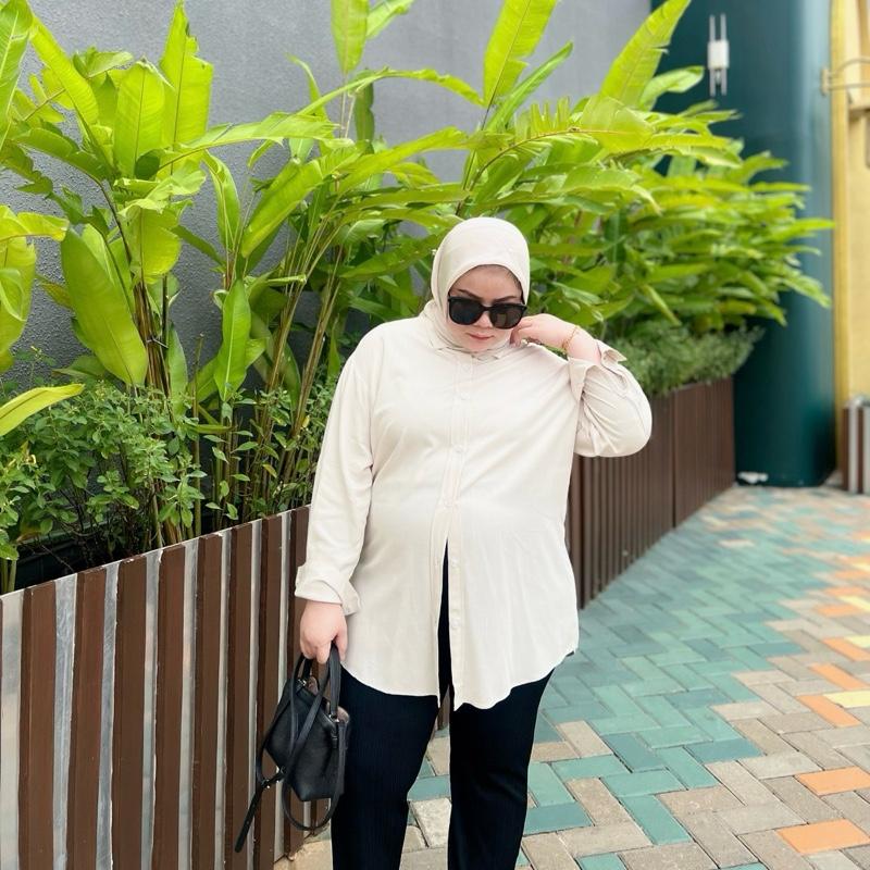 ANEESA-Pretty Ribbon Shirt | Atasan pita wanita | Kemeja linen wanita 0