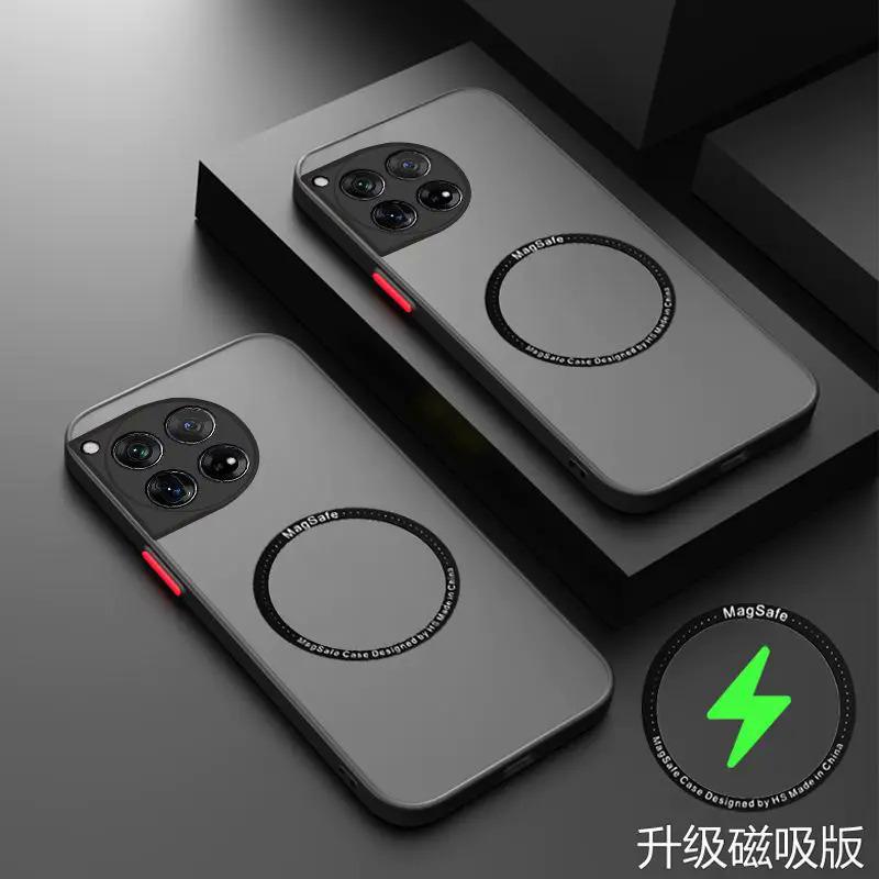 Ốp Lưng Oneplus, Cho Oneplus 12, 11, 10T, 10, 8, 9, Ace 2 Pro, 8T, Ốp Lưng, Coque Trong Suốt Lì, Tương Thích Với MagSafe, Ốp Sạc Không Dây Từ Tính