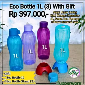 ECO botol 1 liter tutup ulir Bottles Water