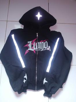 Product Review of HOODIE BOXY Menyala ZipperJAKET ZIPPER BOXY SABLON FOAMING DAN AKSEN MENYALA BLACK PING PRIA WANITA Unisex Hitam Sweater Santai from K**🔥 0