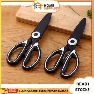 【KF】Gunting Dapur Tajam Serbaguna Gunting Daging Ikan Sayur Stainless steel Tahan Karat
