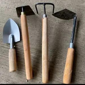 4 biji paket berkebun murah garuk cangkul mini gatul wangkil miring sekop taman