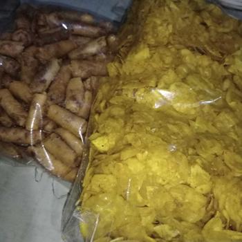 Product Review of paket bundling 1 kg keripik pisang kepok gurih & sumpiah abon udang Camilan Snack from P**i 0