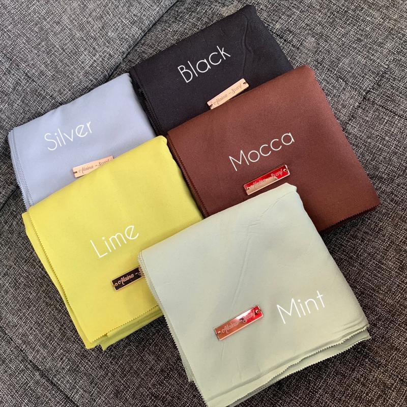 PAKET (5+3pcs RANDOM) VOAL MIRACLE ALAINA SCARF POLOS hijab persegi Kerudung 3