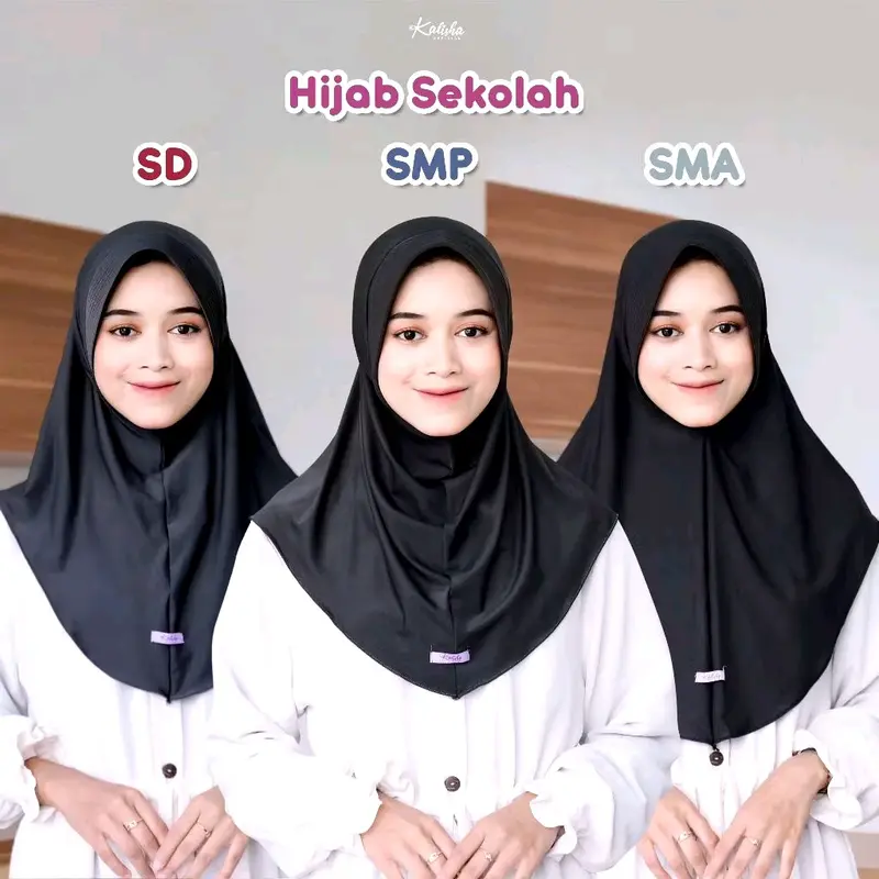 JILBAB SEKOLAH > (SD-SMA) >HIJAB INSTAN JERSEY PREMIUM QUALITY 7