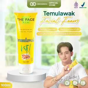 The Face Temulawak Facial Foam 100ml - Ekstrak Temulawak, Brightening, Vitamin B3, & Moisturising untuk Kulit Cerah Halus dan Lembut